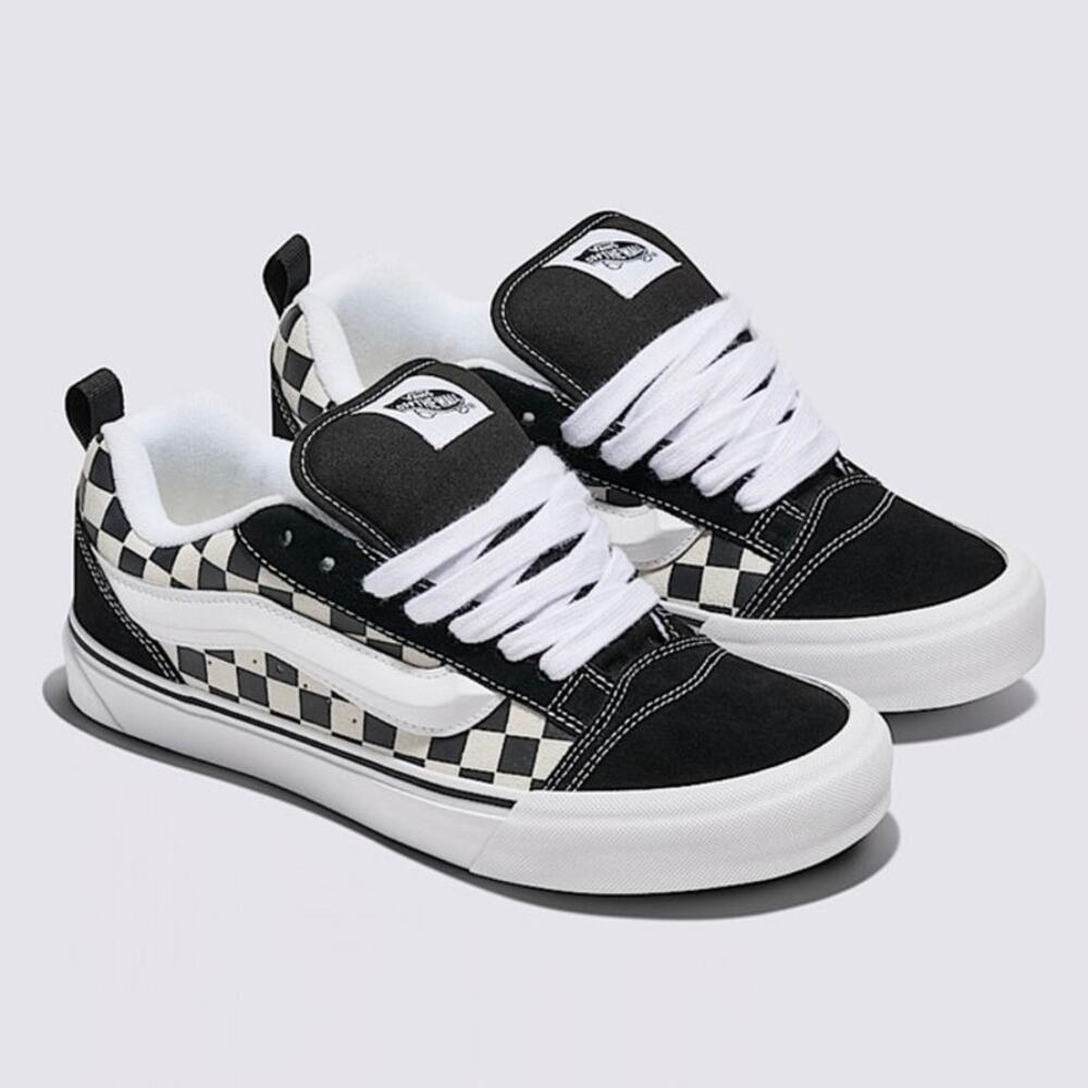 Knu Skool Checkerboard Shoe Lifestyle, Retro Chunky, Suede Sz 11